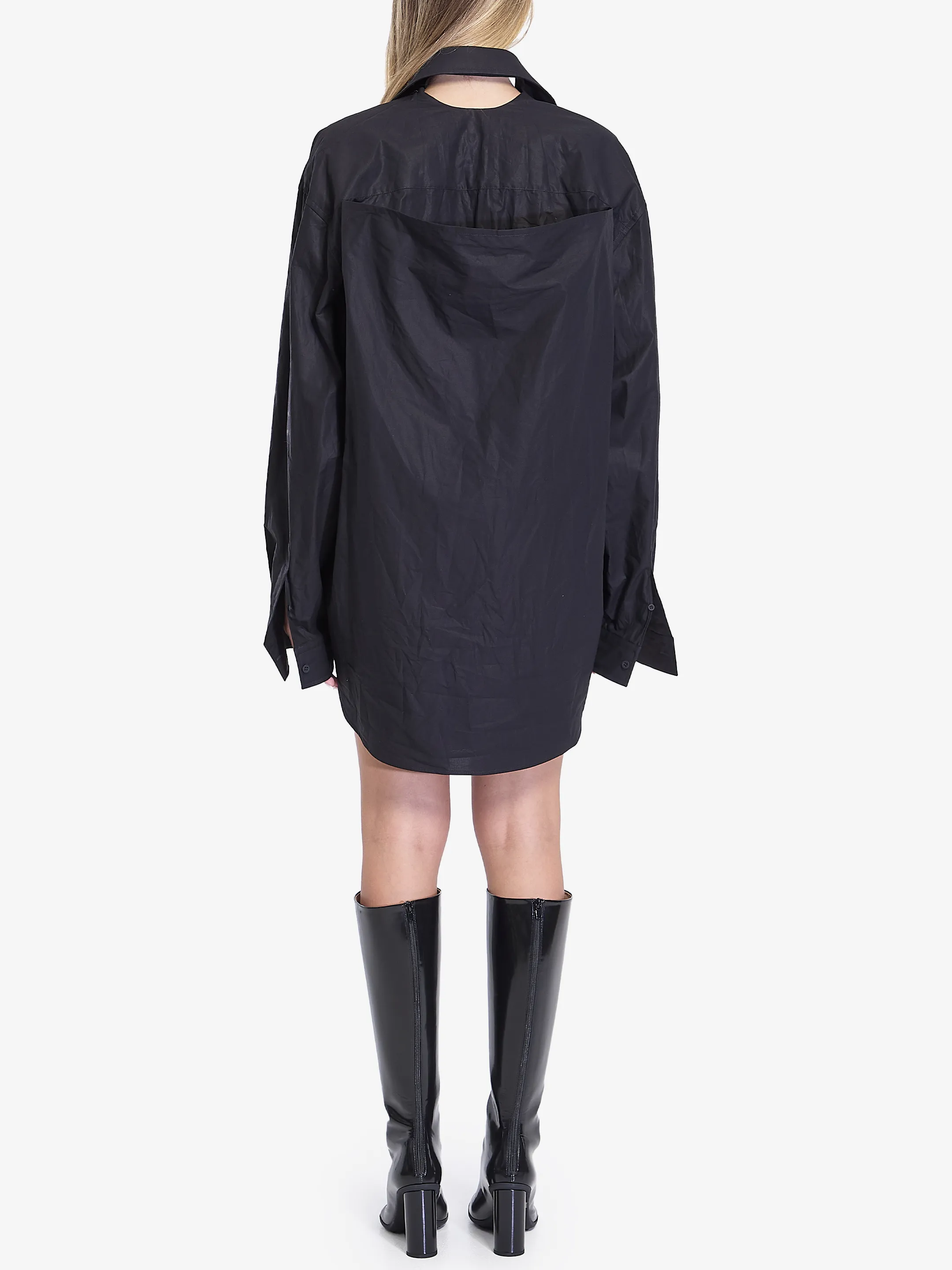 BALENCIAGA    Abito effetto camicia Suspended